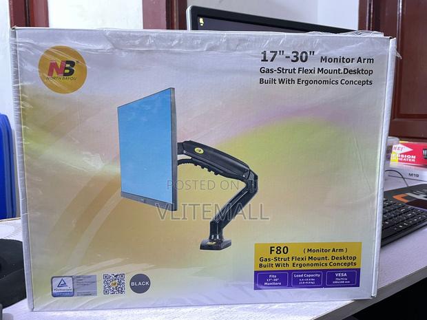 Desk Mount Motion Swivel Monitor Arm,17''-30''(f80) · Photo 1