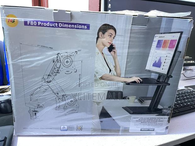 Desk Mount Motion Swivel Monitor Arm,17''-30''(f80) · Photo 2