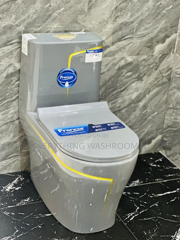 Grey Wc and Basin Set With Tap and Accessories · Photo 3