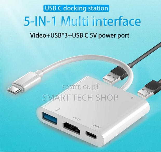 HC-04D 5 in 1 Video Output Type-C to HDTV Adapter 3 Port · Photo 4