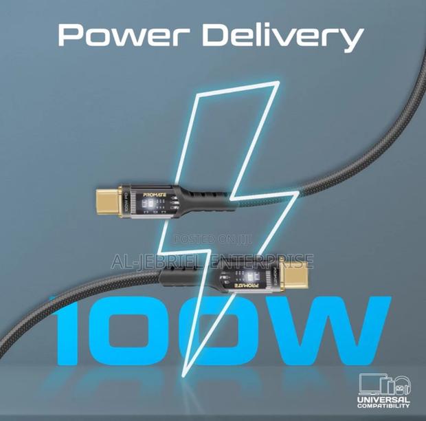 Promate Lucidline-Cc200 100w PD High Tensile USB-C Cable · Photo 5