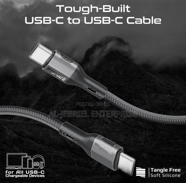 Promate Fletchlink-Cc 60W Power Delivery USB-C Cable · Photo 2