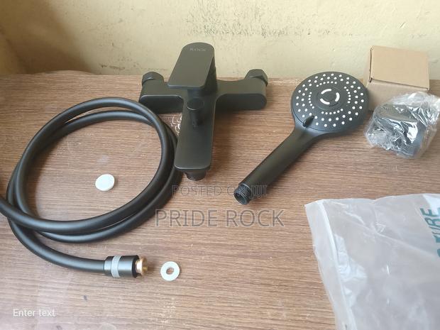 Black Telephone Shower, Shower Tap, Bathroom Faucet · Photo 1
