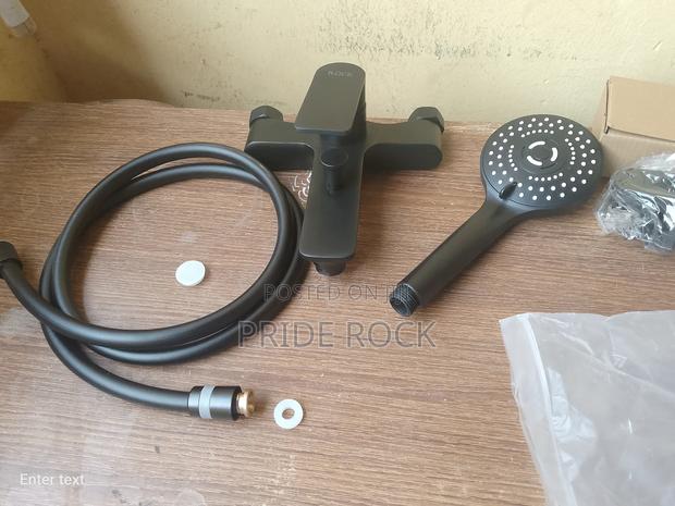 Black Telephone Shower, Shower Tap, Bathroom Faucet · Photo 2