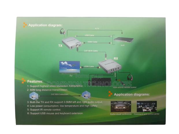 Hdmi 60m KVM Extender With Audio Over Cat6 · Photo 2