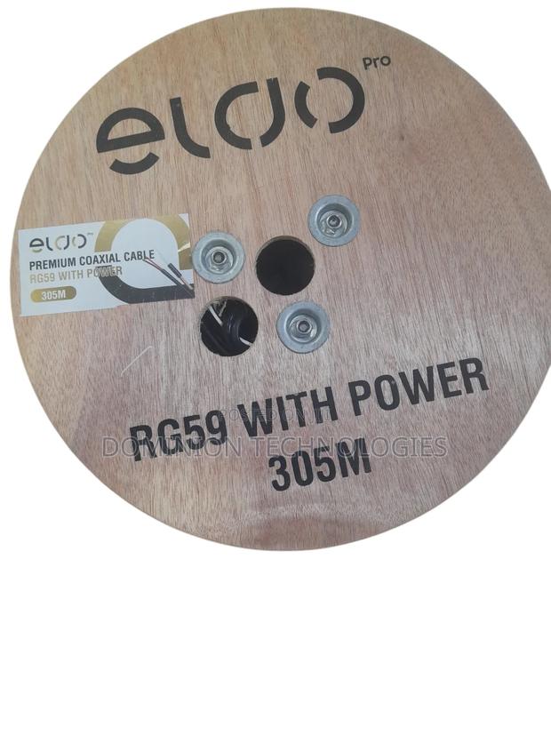 Eldo Pro 305m Rg59 Premium Coaxial Cable With Power CCTV · Photo 1