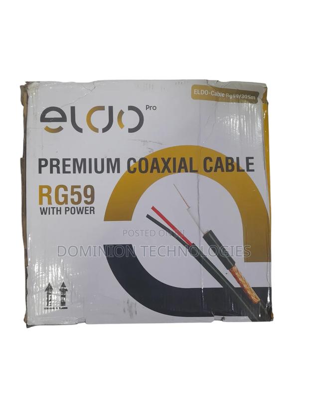 Eldo Pro 305m Rg59 Premium Coaxial Cable With Power CCTV · Photo 3