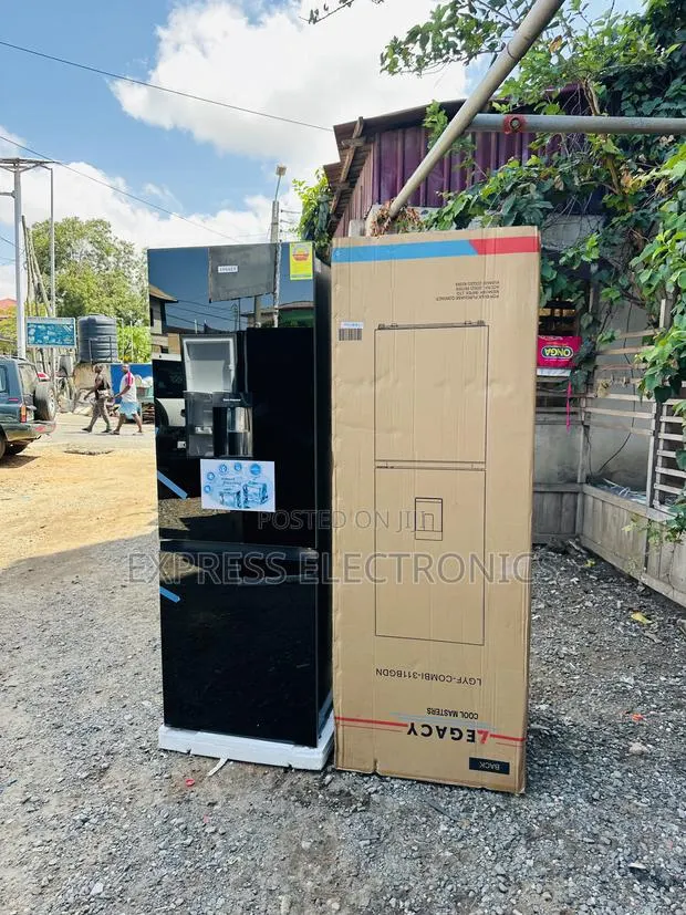 Quality Mirror Double Door Black Dispenser Legacy 311l Down Freezer · Photo 1
