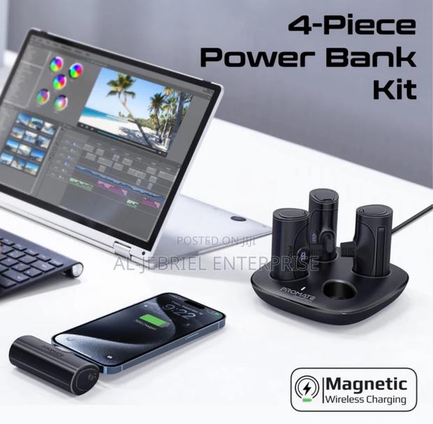 5000mah Promate Deltapack 4-Piece Power Bank Kit+Kickstands · Photo 3