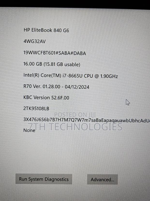 Laptop HP EliteBook 840 G6 16GB Intel Core I7 SSD 256GB · Photo 8