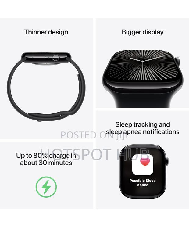 Apple Watch Series 10 GPS Cellular 46mm With Jet Black · Photo 4