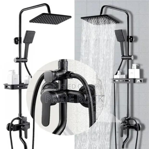 Black Shower Pole, Three in One Shower · Photo 1