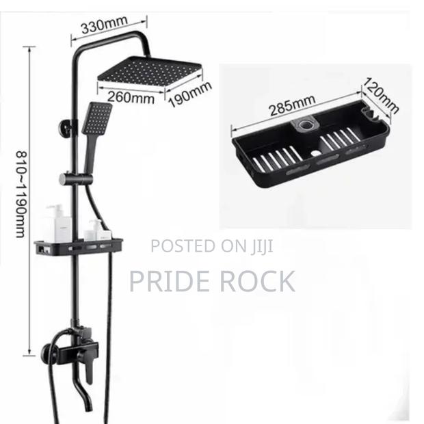 Black Shower Pole, Three in One Shower · Photo 3