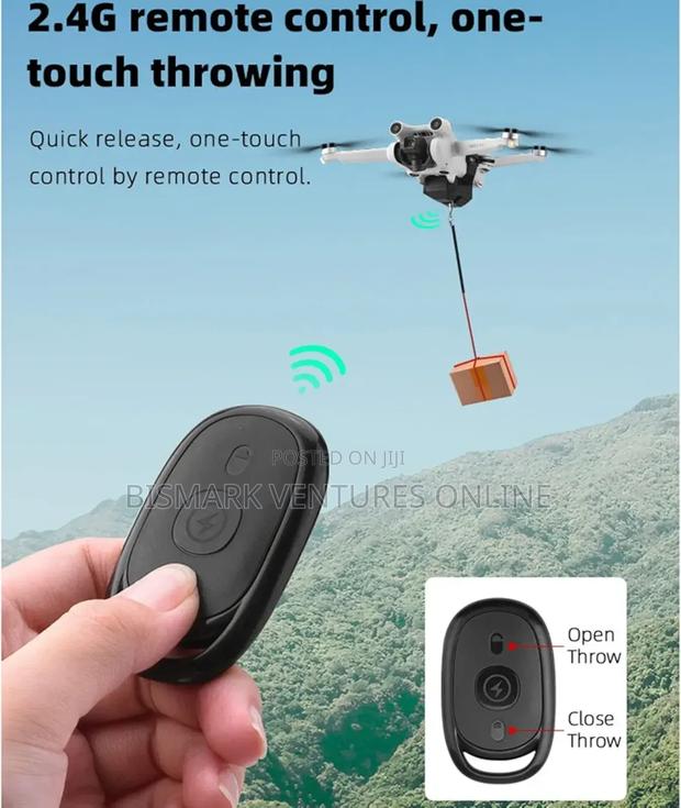 164ft Drone Airdrop System, Drone Clip Remote Controller · Photo 1
