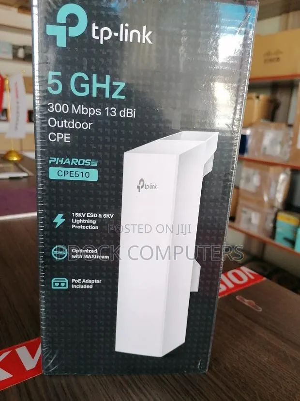 TP-Link CPE510 Outdoor CPE, PoE, 5GHz 300Mbps 13dBi, Pharos Control · Photo 1