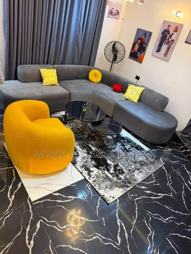 Luxury Yellow Barrel Accent Chair for Sale · Photo 1