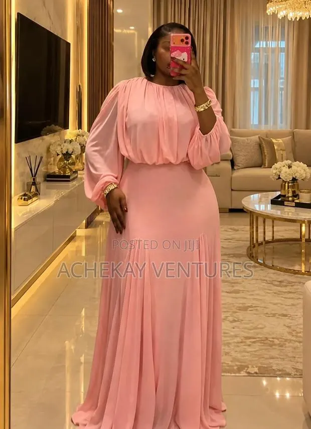 Luxury Ladies Long Pink Dresses for Your Beautiful Wedding Party · Photo 1