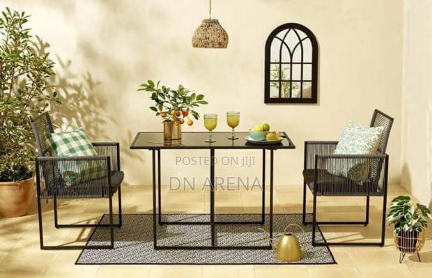 3PCS Patio PE Wicker Furniture Set Cushioned Chairs · Photo 8