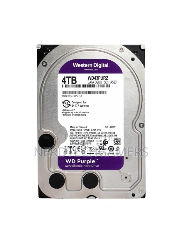 Western Digital 4TB WD Purple Internal HDD - 4TB · Photo 2