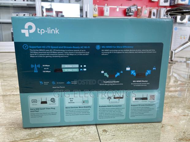 TP Link Archer MR402 AC1200 Wireless 4G LTE Internet Router · Photo 4