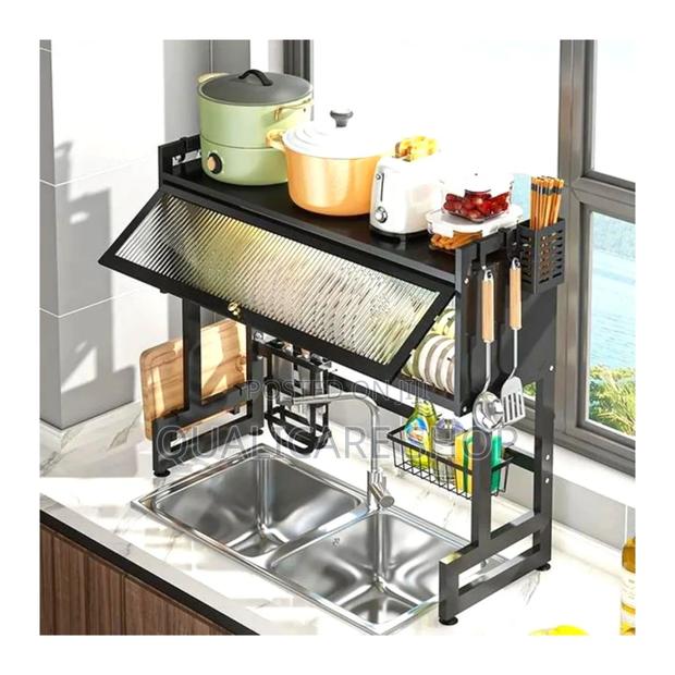 Over The Sink Dustproof Kitchen Rack - All In 1 · Photo 1