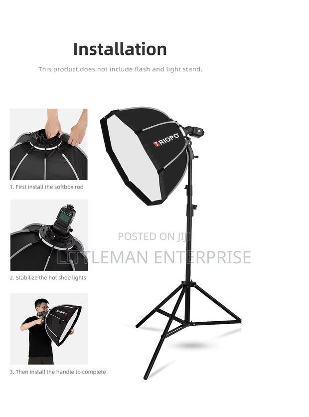 Softbox Handheld Outdoor Triopo 90cm · Photo 4