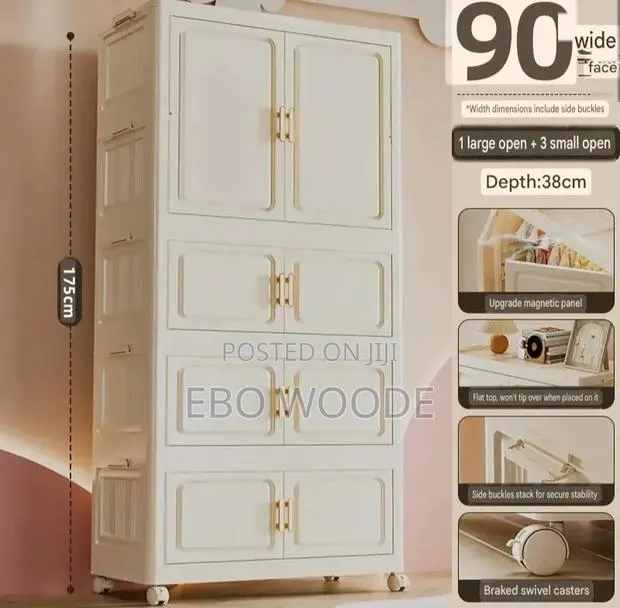 Premium Multi-Layer Portable and Spacious Wardrob(90cm Wide) · Photo 1