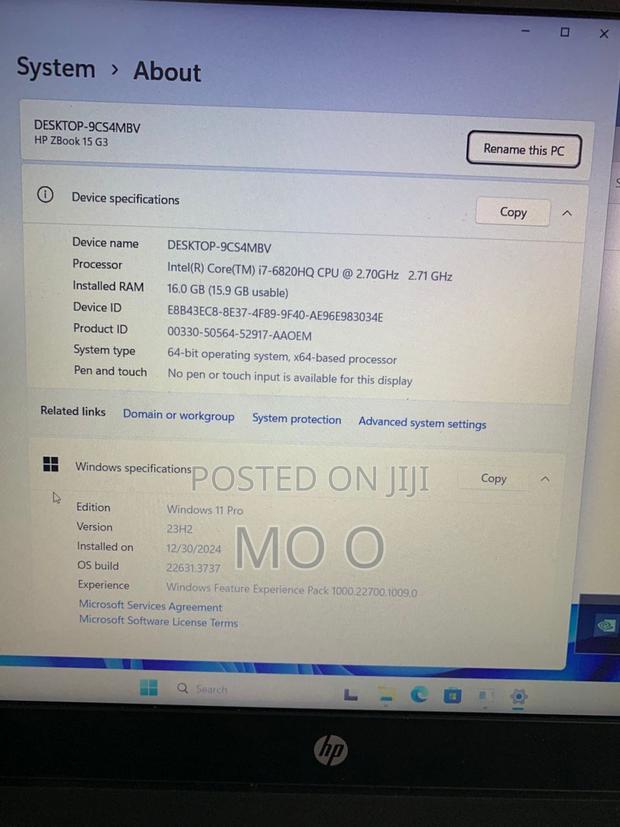 Laptop HP ZBook 15 G3 16GB Intel Core I7 SSD 512GB · Photo 3