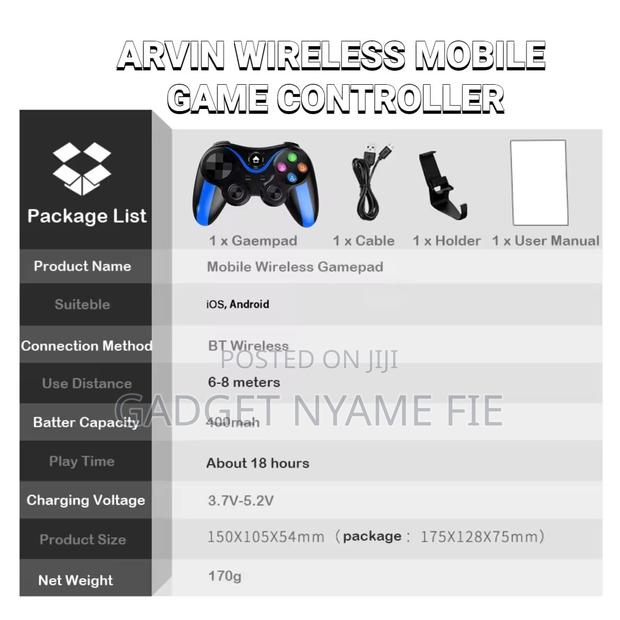Wireless Rechargeable Bluetooth Gamepad for Mobile Phones · Photo 7