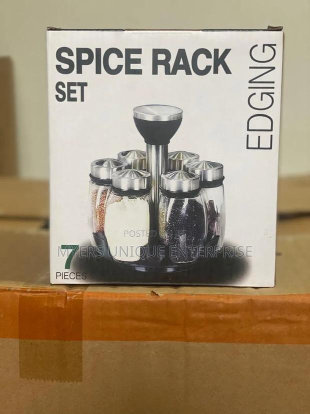 7sets Rotating Spice Rack(Glass) · Photo 1
