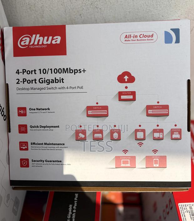 Dahua 4port Poe Managed Desktop Switch Dh-Cs4006-4et-60 · Photo 2
