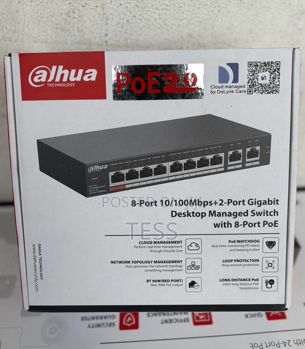 Dahua 8port Poe Managed Desktop Switch Dh-Cs4010-8et-110 · Photo 1