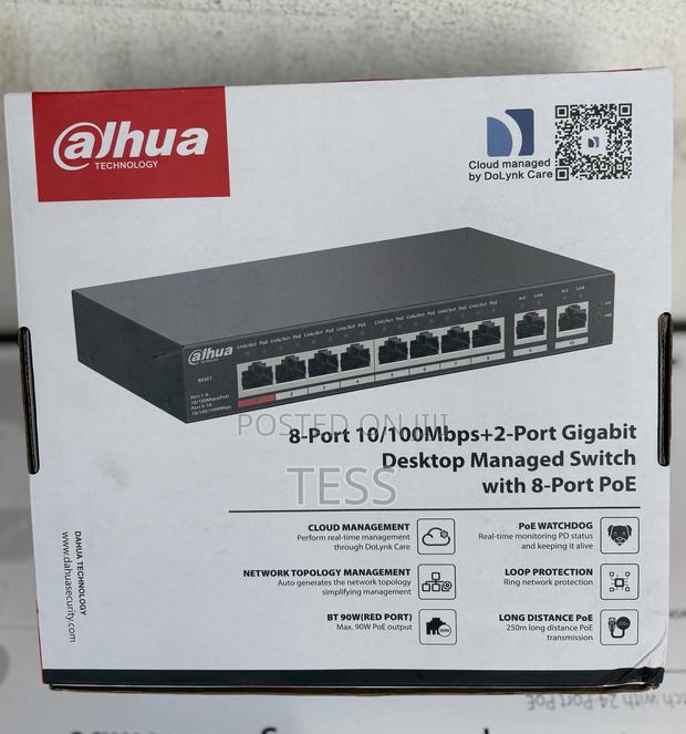 Dahua 8port Poe Managed Desktop Switch Dh-Cs4010-8et-110 · Photo 2