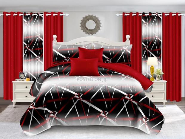 Duvet Cover With Bedsheets and Curtains · Photo 2