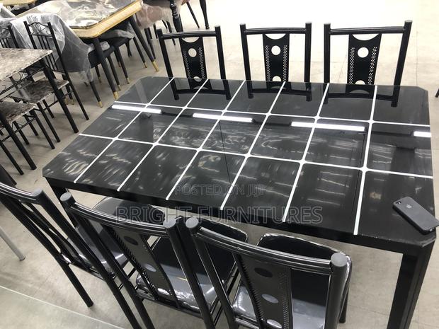 Glass Dining Table With Six Chairs · Photo 3