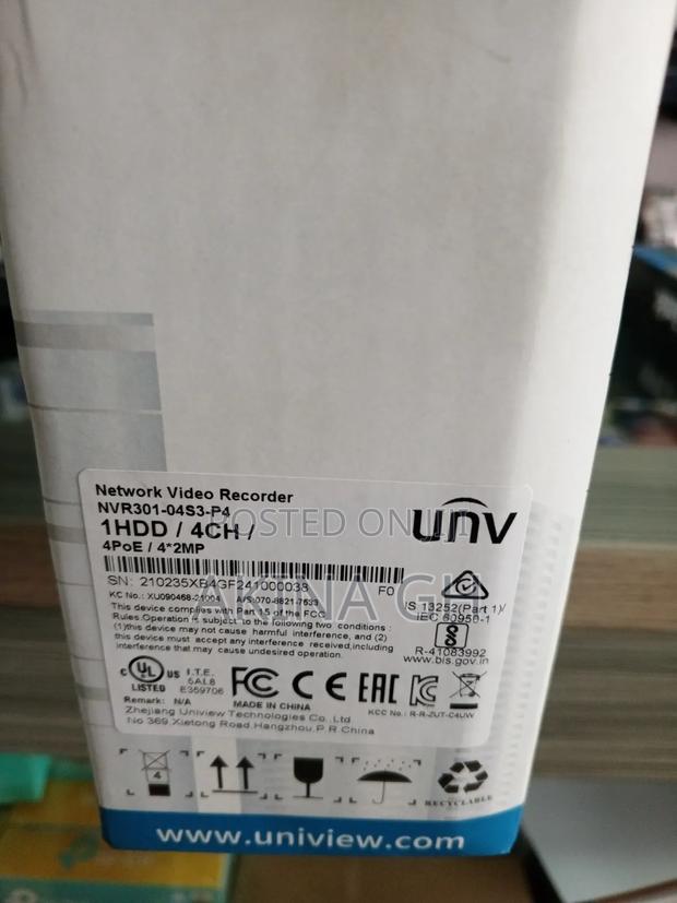 Uniview 4ch Poe NVR Unv ( Nvr301-04s3-P4) · Photo 2