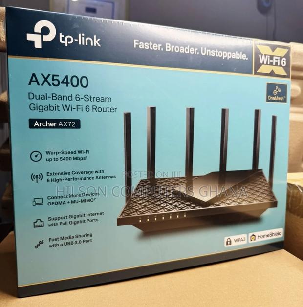 TP-Link Archer Ax72 Ax5400 Dual-Band Gigabit Wi-Fi 6 Router · Photo 1