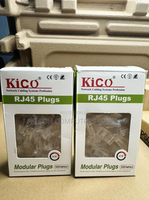 Kico Cat6 Rj45 Connectors 100pcs · Photo 1
