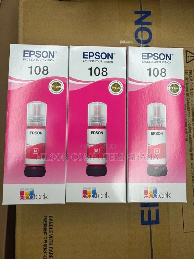 Epson 108 Original Ink Bottle - Magenta · Photo 1
