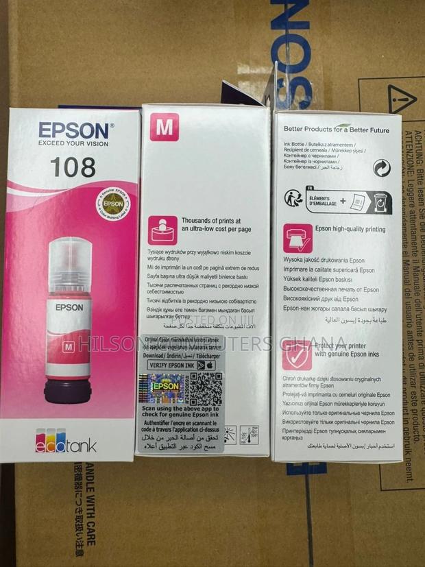 Epson 108 Original Ink Bottle - Magenta · Photo 2