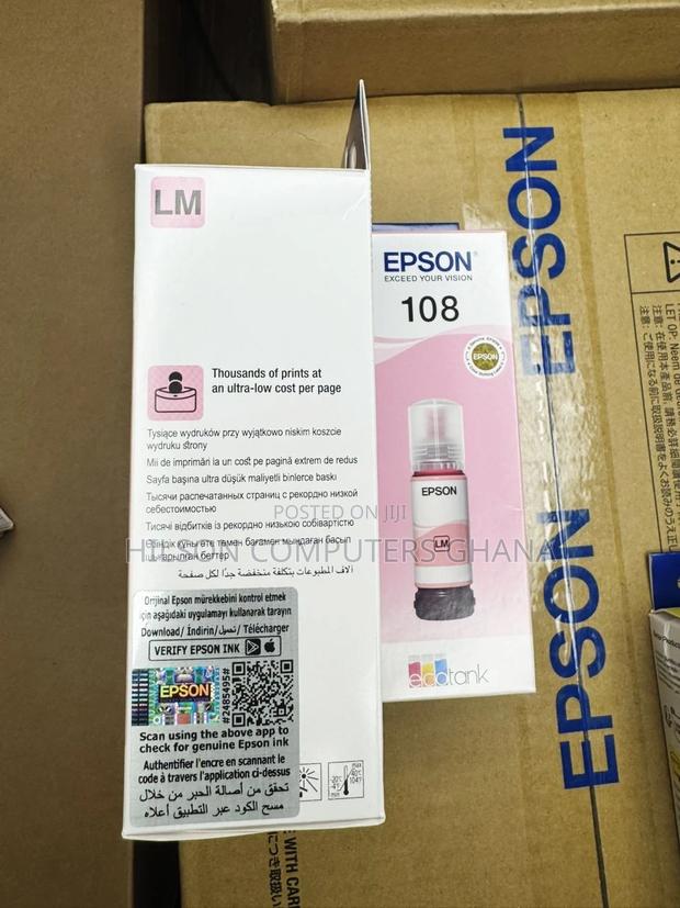 Epson 108 Original Ink Bottle - Light Magenta Lm · Photo 2