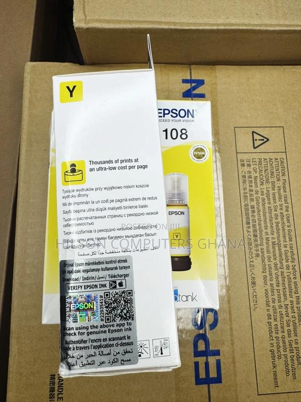 Epson 108 Original Ink Bottle - Yellow · Photo 2