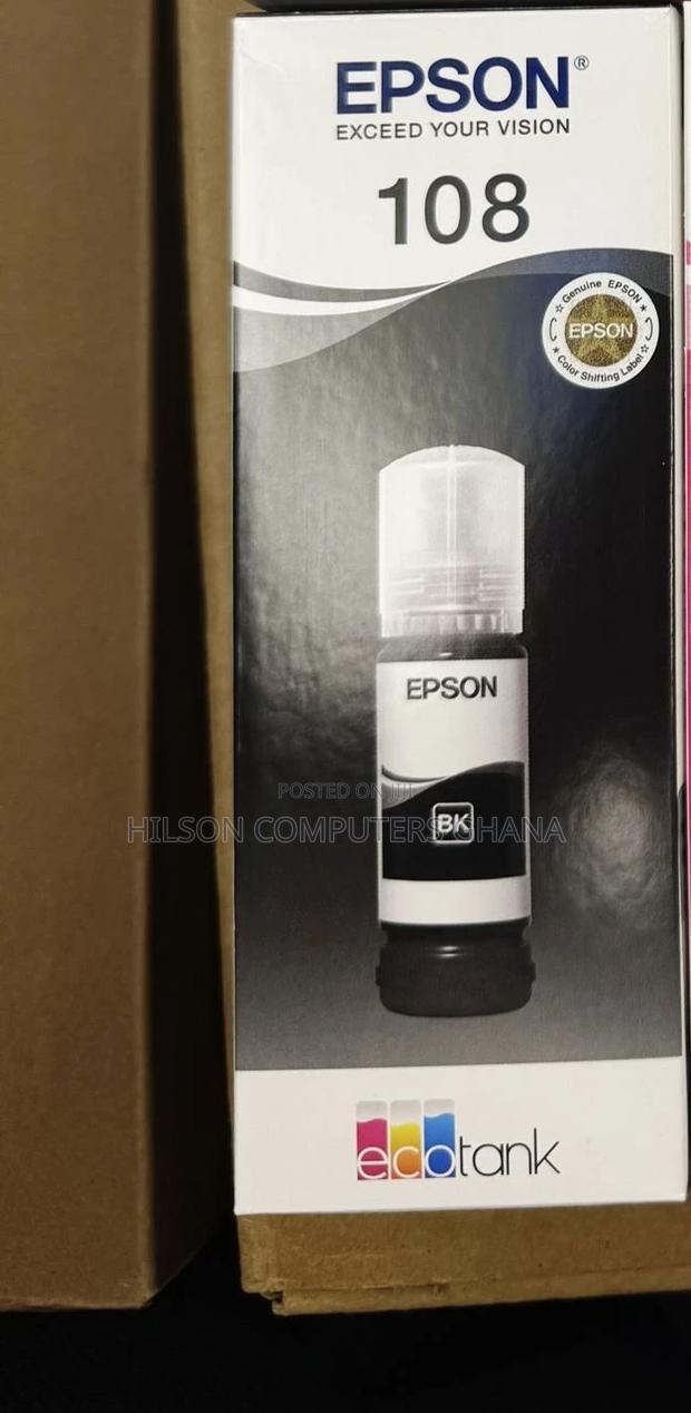 Epson 108 Original Ink Bottle - Black · Photo 1