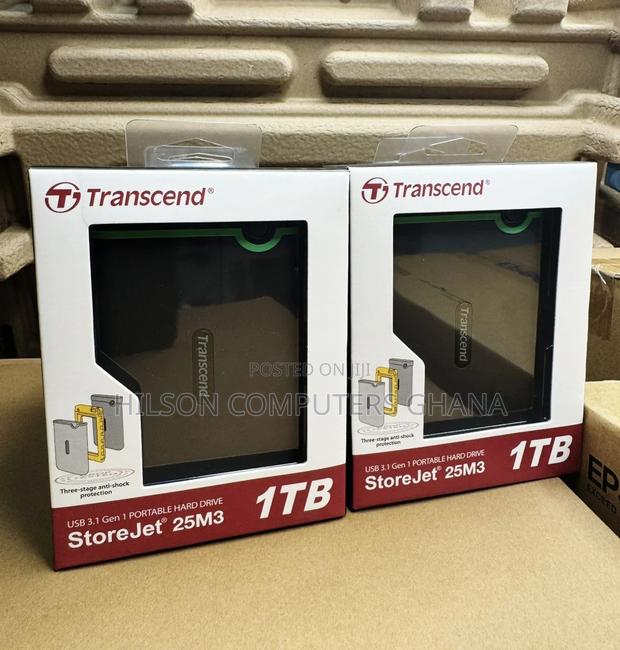 Transcend 1tb Storejet 25m3 USB 3.1 Gen1 External Hard Drive · Photo 1