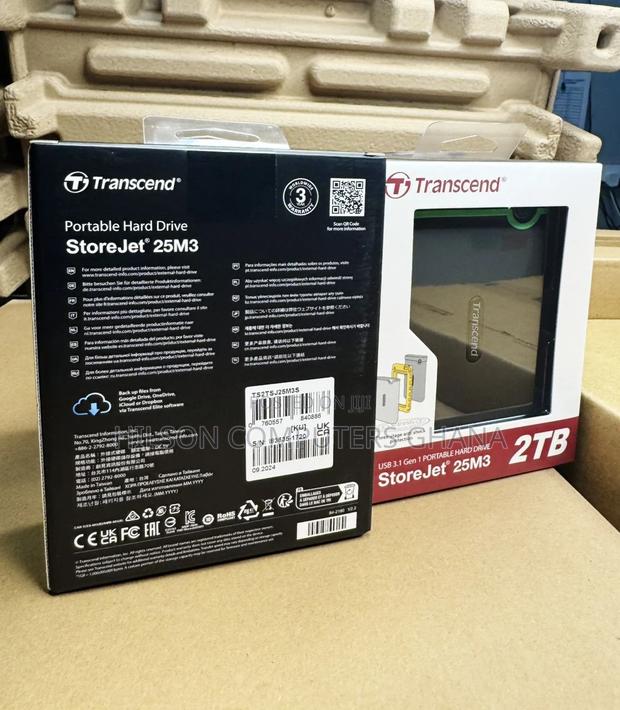 Transcend 2tb Storejet 25m3 USB 3.1 Gen1 External Hard Drive · Photo 2
