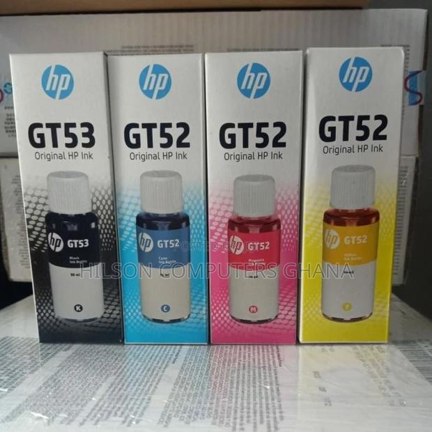 HP Gt52/53 Original Ink Bottle Set-Black, Cyan, Yellow Mag · Photo 1