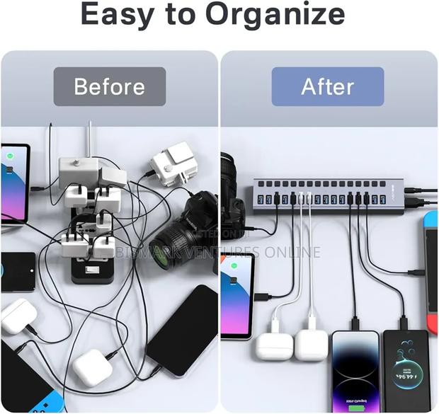 90W 16 Ports USB 3.0 Hub Super Speed For Data Transferring. · Photo 7