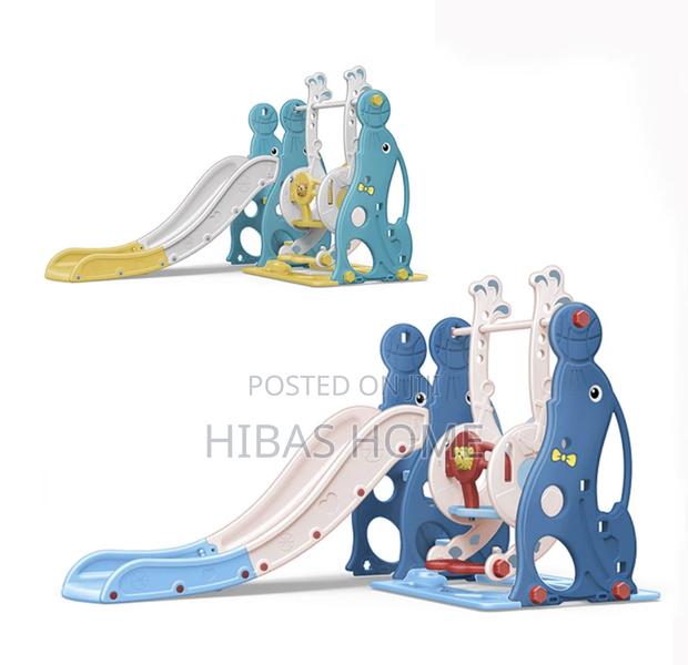 Kids Swing Slide Daycare Swing Nursery 180x155x118cm · Photo 1