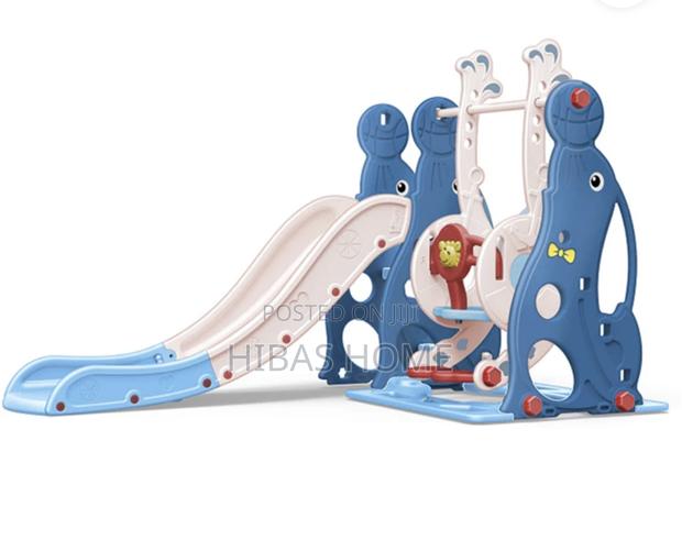 Kids Swing Slide Daycare Swing Nursery 180x155x118cm · Photo 2