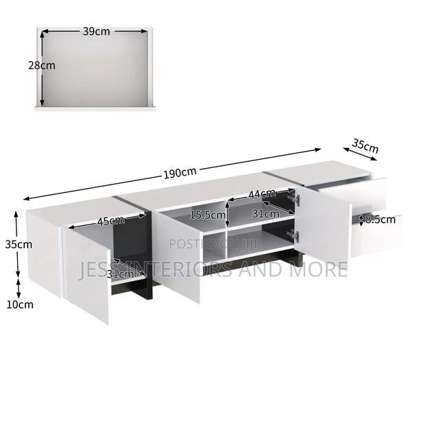 TV STAND (White Black) · Photo 2